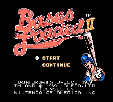 Bases Loaded II - Second Season (USA) screen shot title